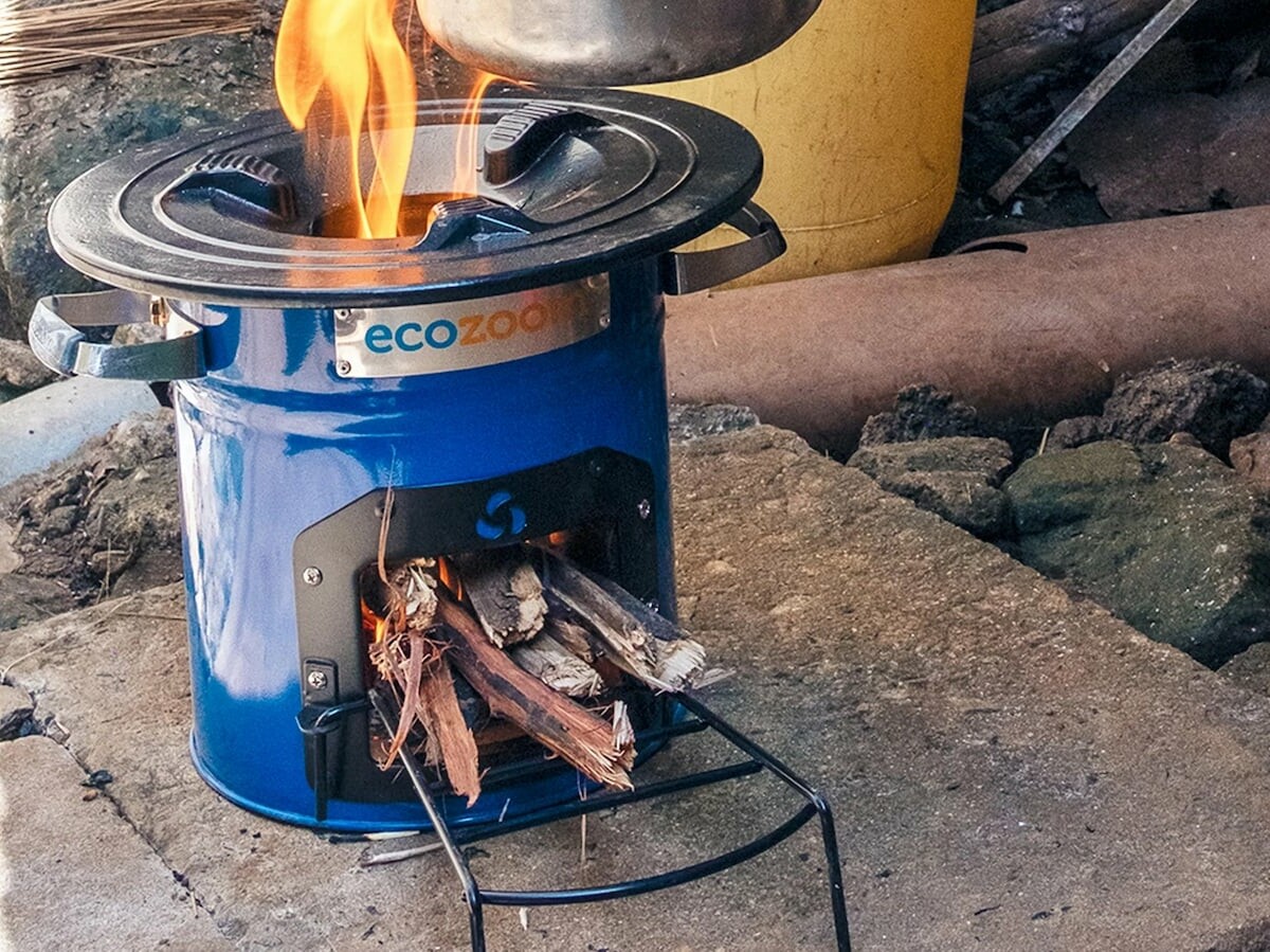 BioLite EcoZoom Dura portable wood burning stove cooks meals and boils water outdoors