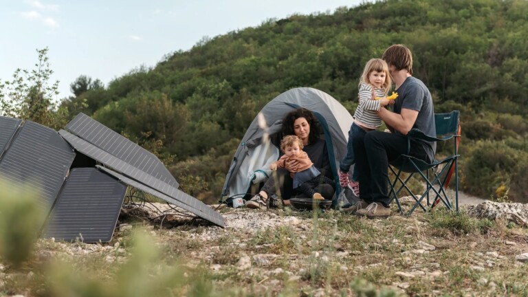 Levante Origami Solar Panels are lightweight and foldable for easier outdoor adventures
